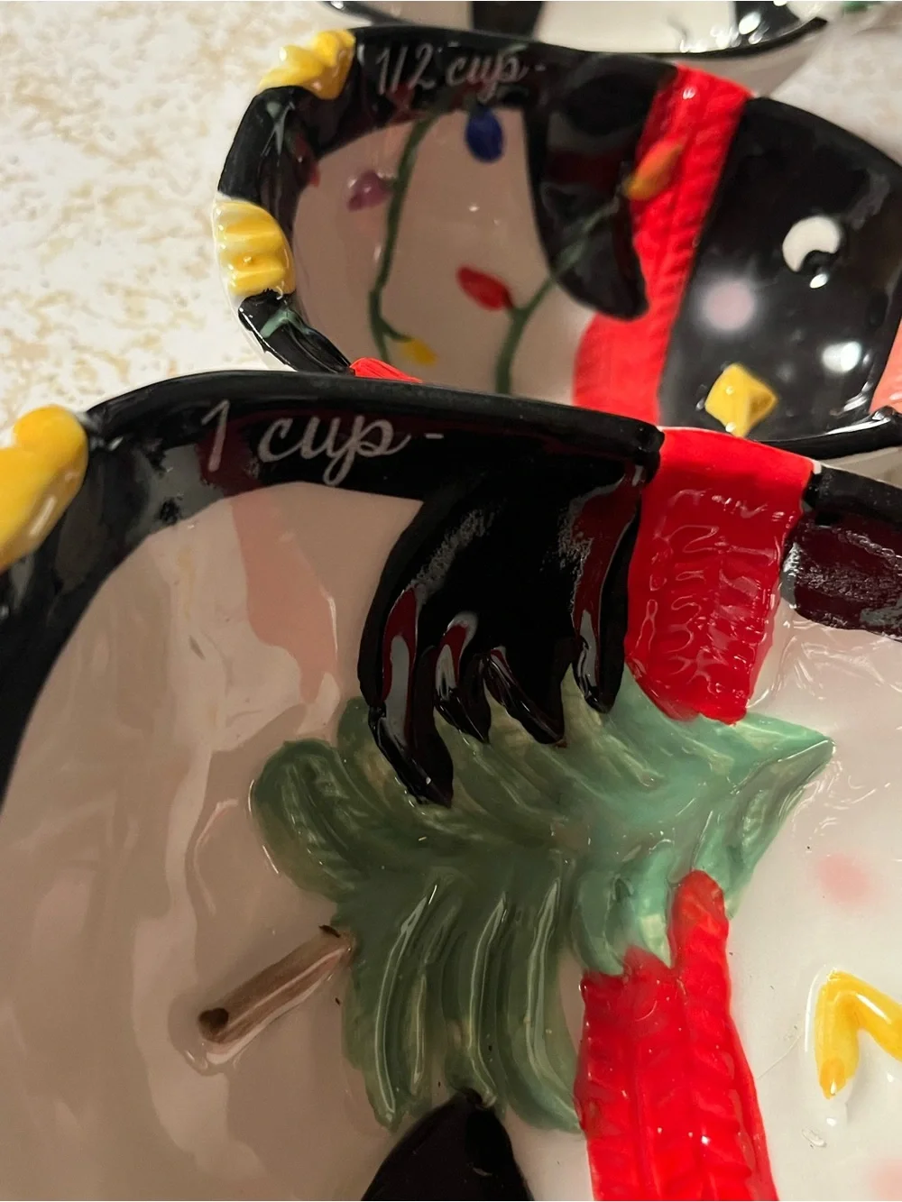 Cost Plus World Market Penguin Nesting Bowls - Black, Red, Yellow, White